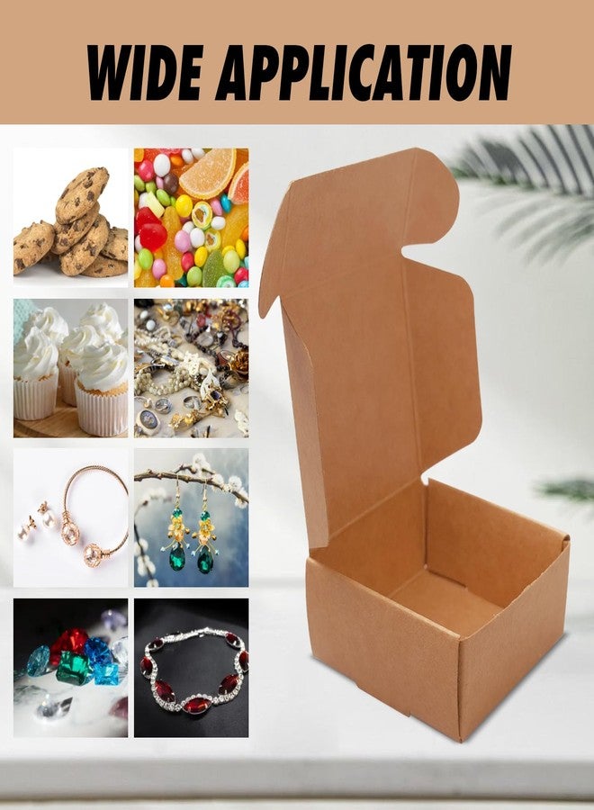 SENONAPO 220 Pcs Small Paper Gift Boxes with Lids Bulk 2.2 x 2.2 x 1 Inch Ornaments Mini Cardboard Boxes with 2 Rolls Rope for Jewelry, Bracelet, Earring and Favor Packaging - Image 3